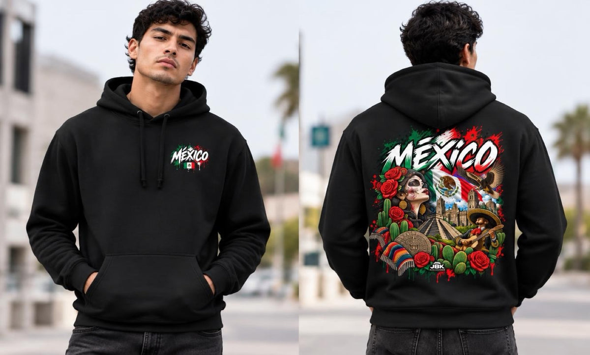 MEXICO Graphic Hoodie — Black