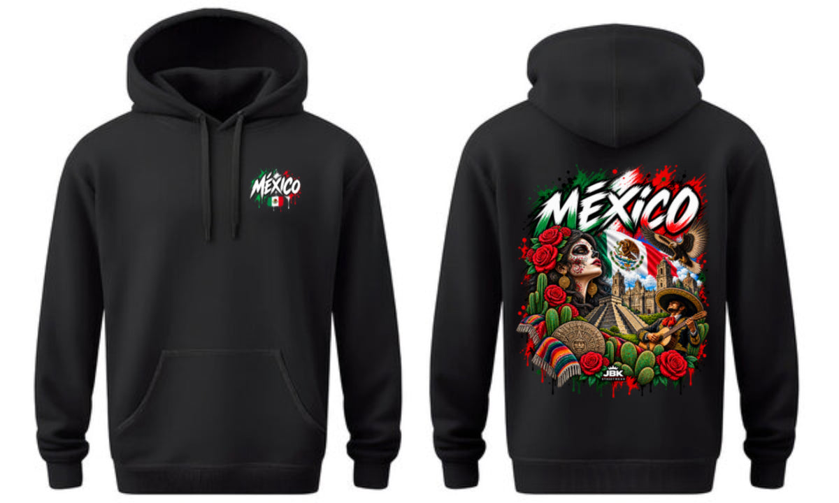 MEXICO Graphic Hoodie — Black