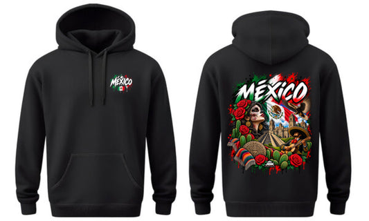 MEXICO Graphic Hoodie — Black