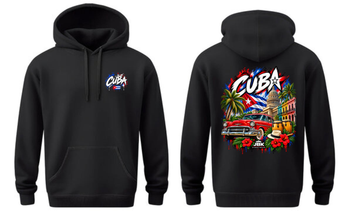 CUBA Graphic Hoodie — Black