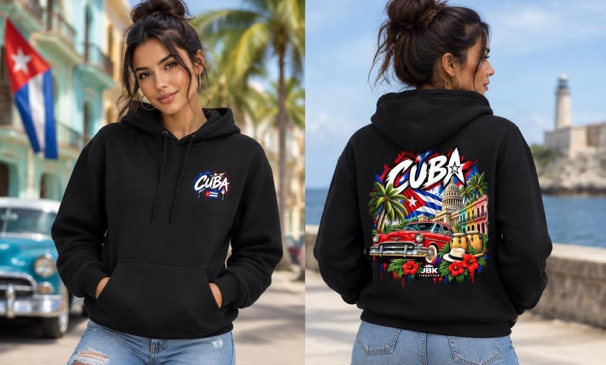 CUBA Graphic Hoodie — Black